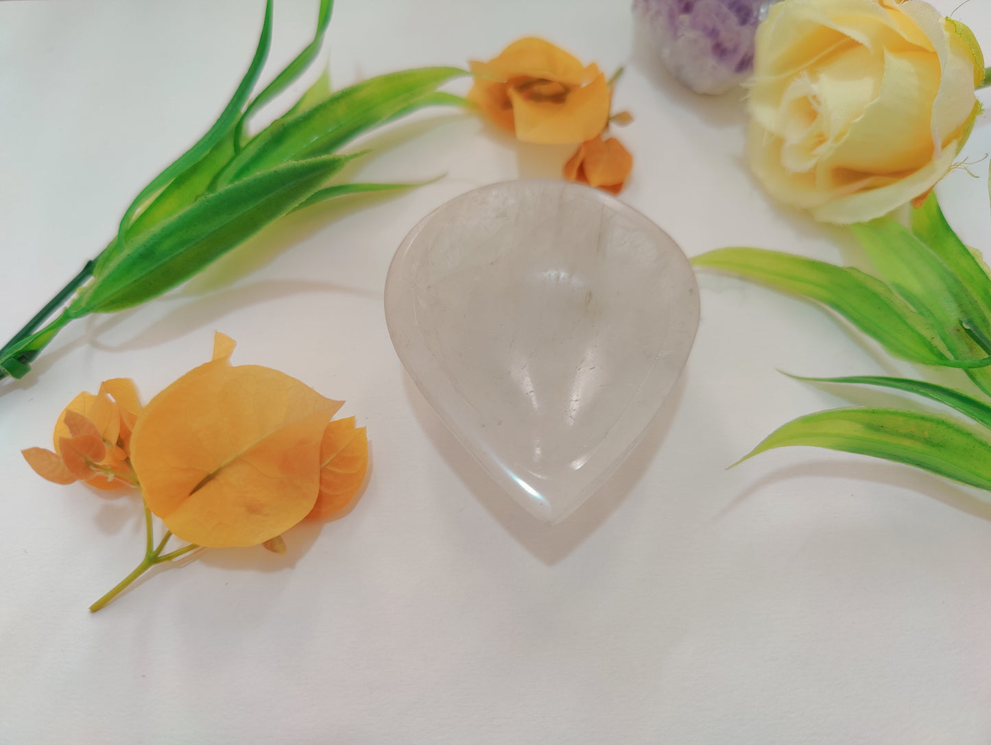 Clear Quartz Diya