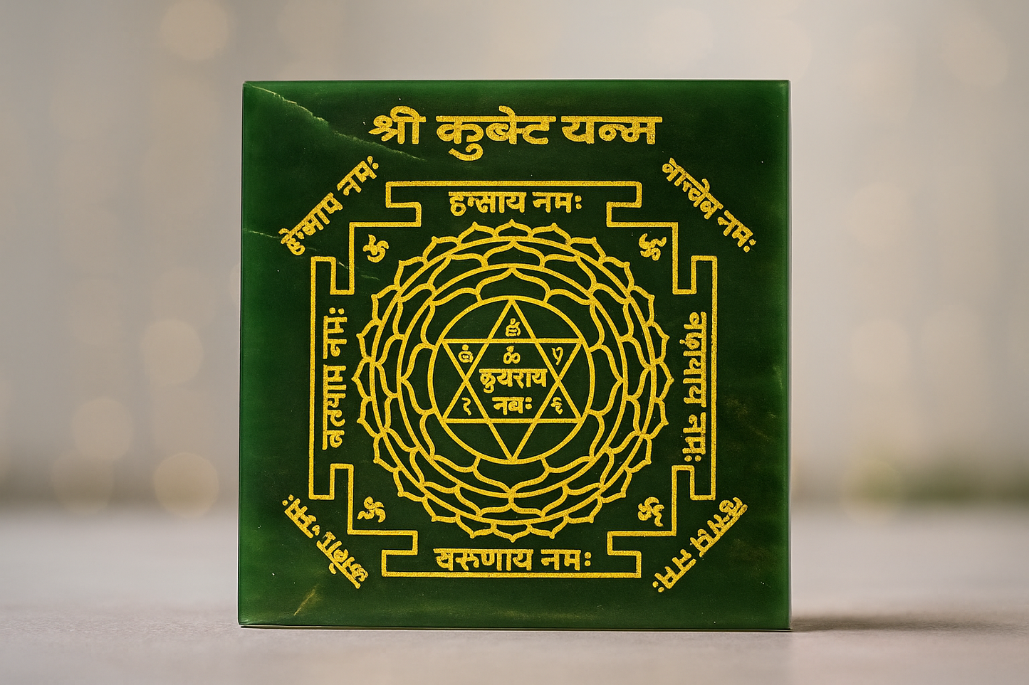 Green Jade Shree Kubera Yantra