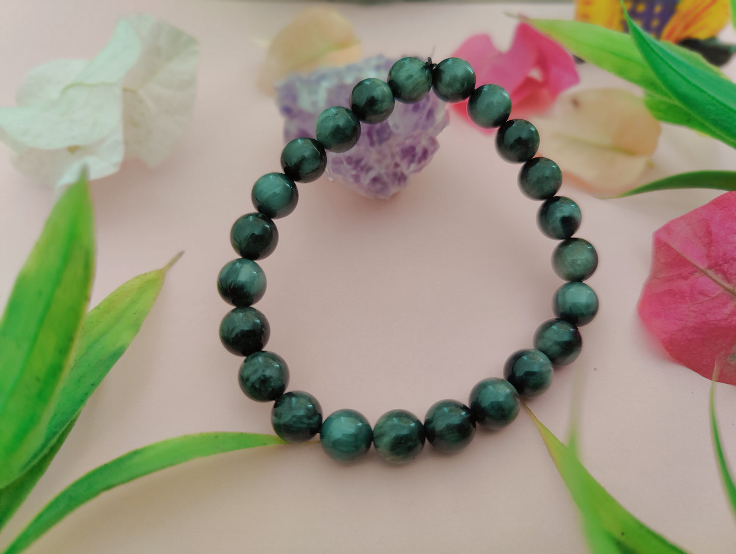 Gray Cats Eye Bracelet