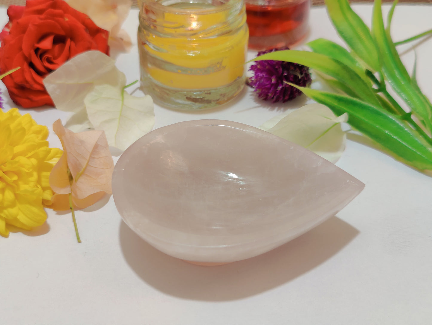 Rose Quartz Diya