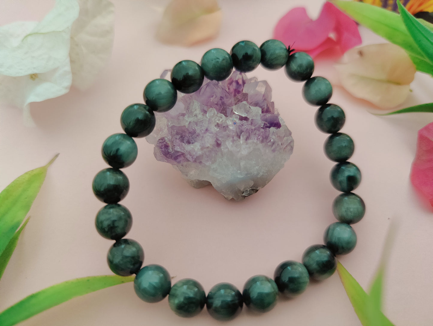 Gray Cats Eye Bracelet