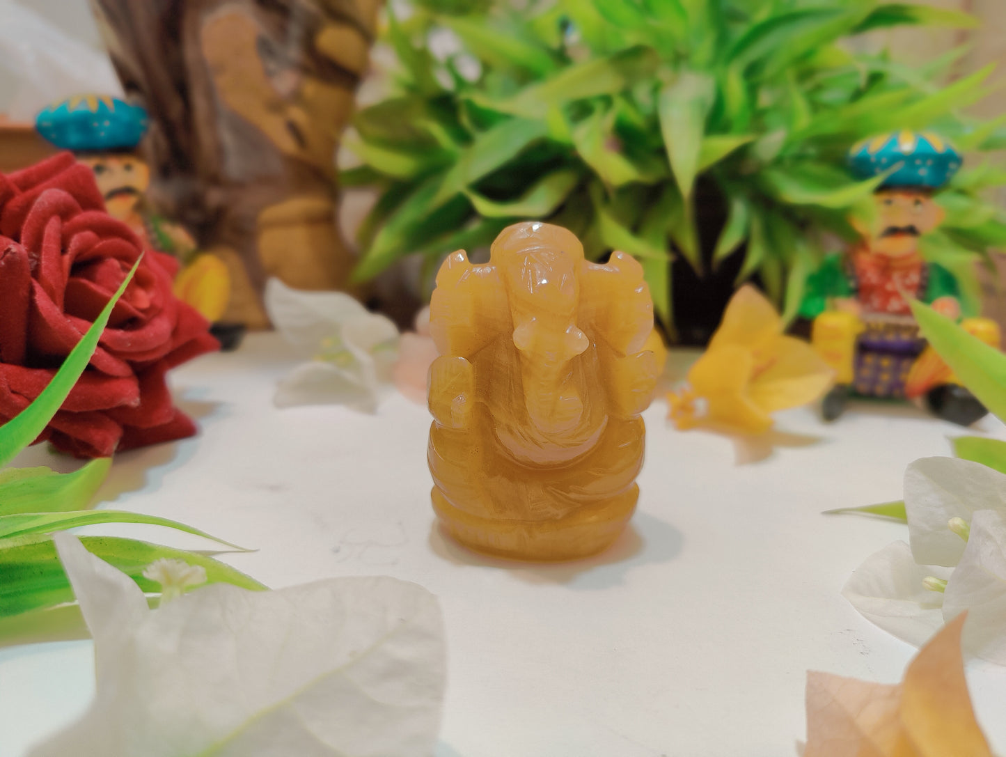 Yellow Aventurine Ganesha Idol