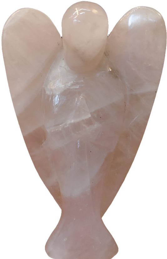 Rose quartz angel