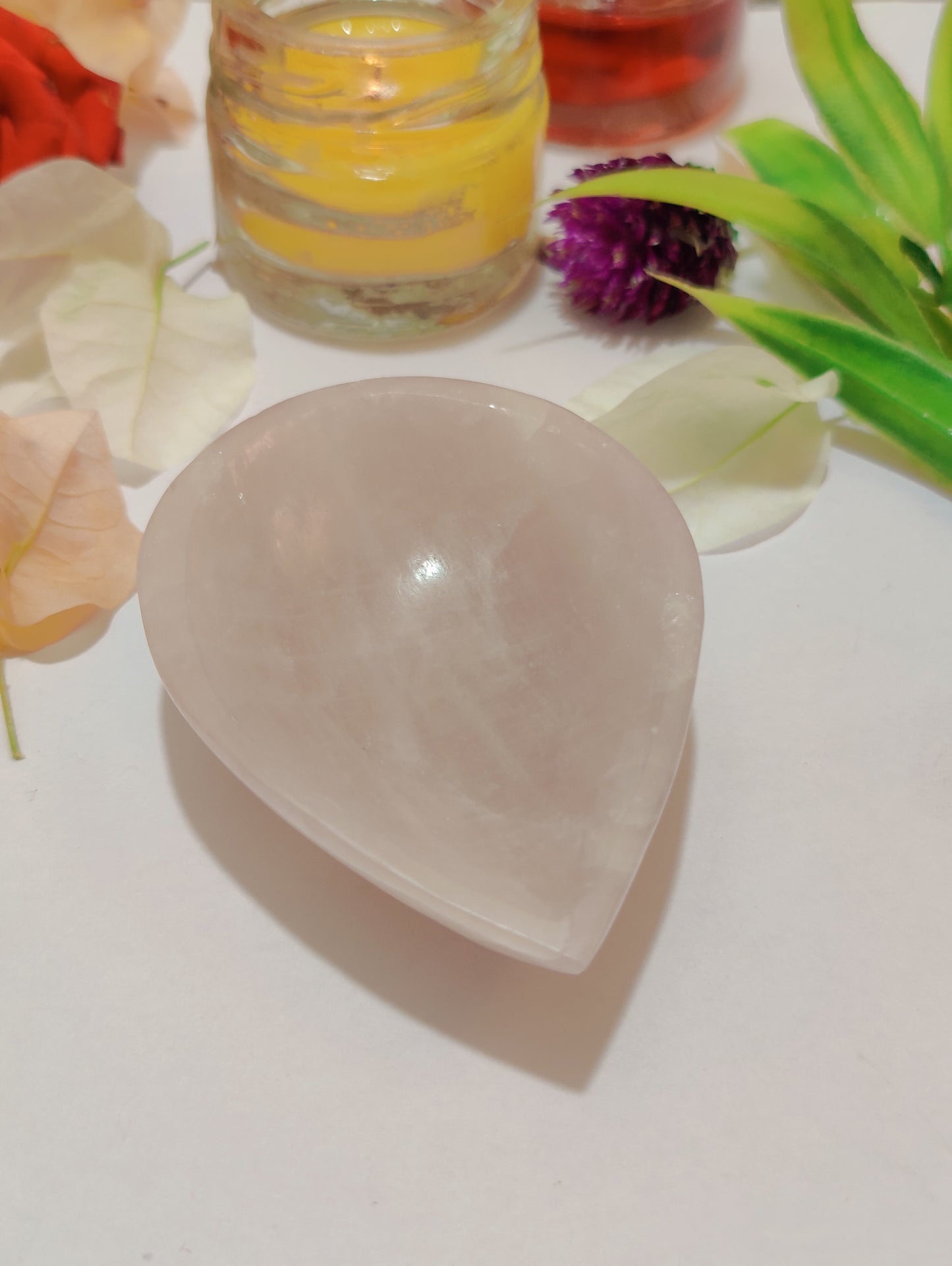 Rose Quartz Diya