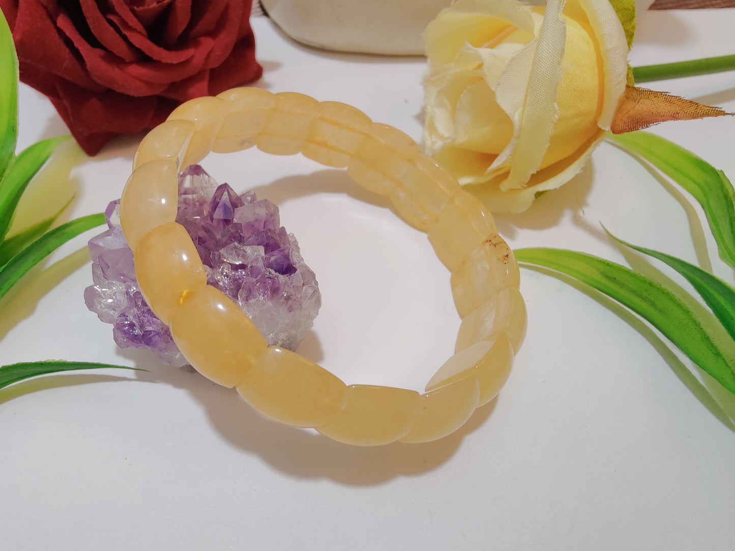 Yellow Aventurine Faceted Bracelet