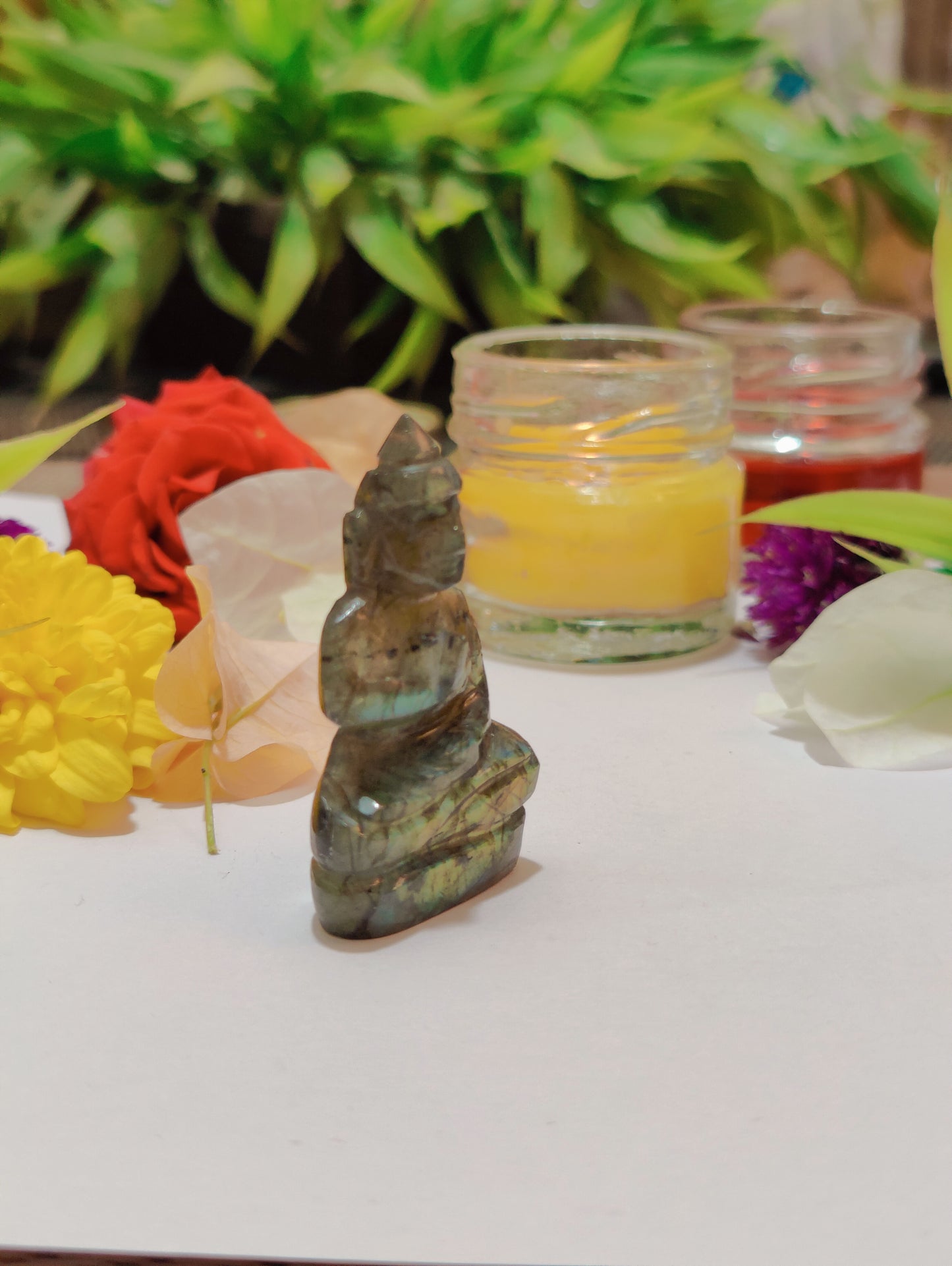 Labradorite Buddha Statue