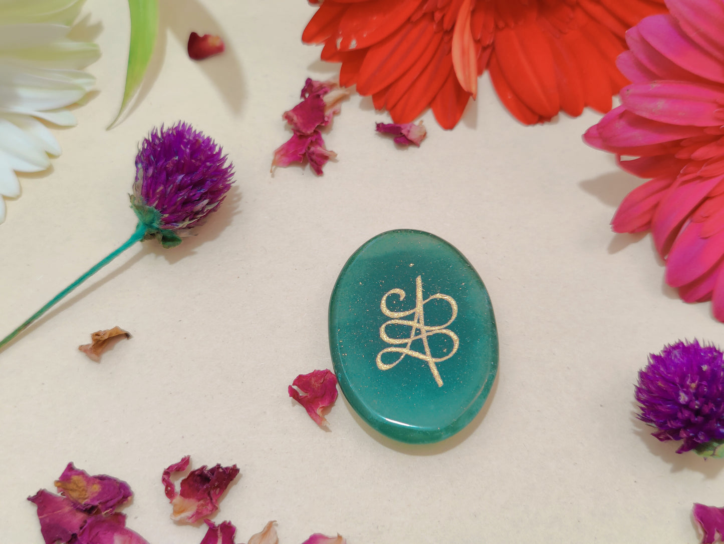 Green Jade Zibu Coin