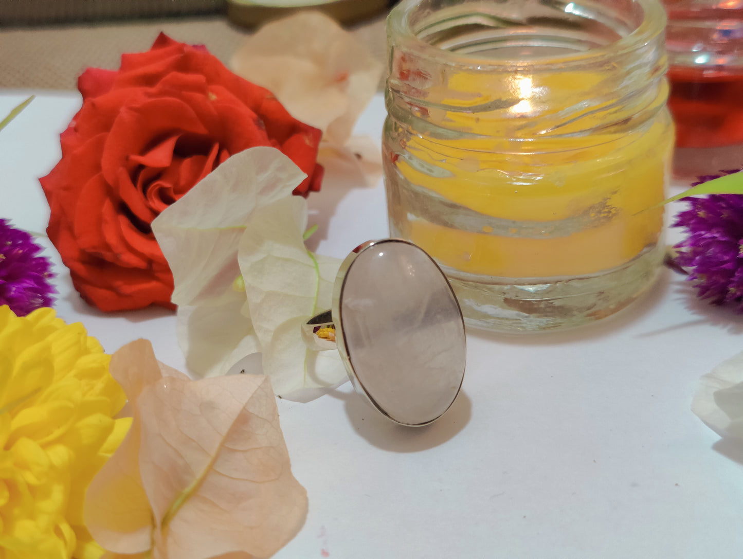 Rose Quartz Ring