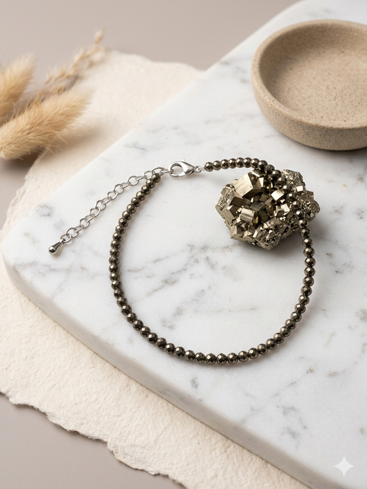 Pyrite Anklet