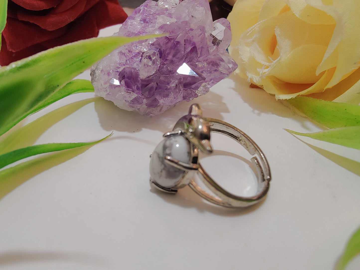 Fish Design Crystal Rings