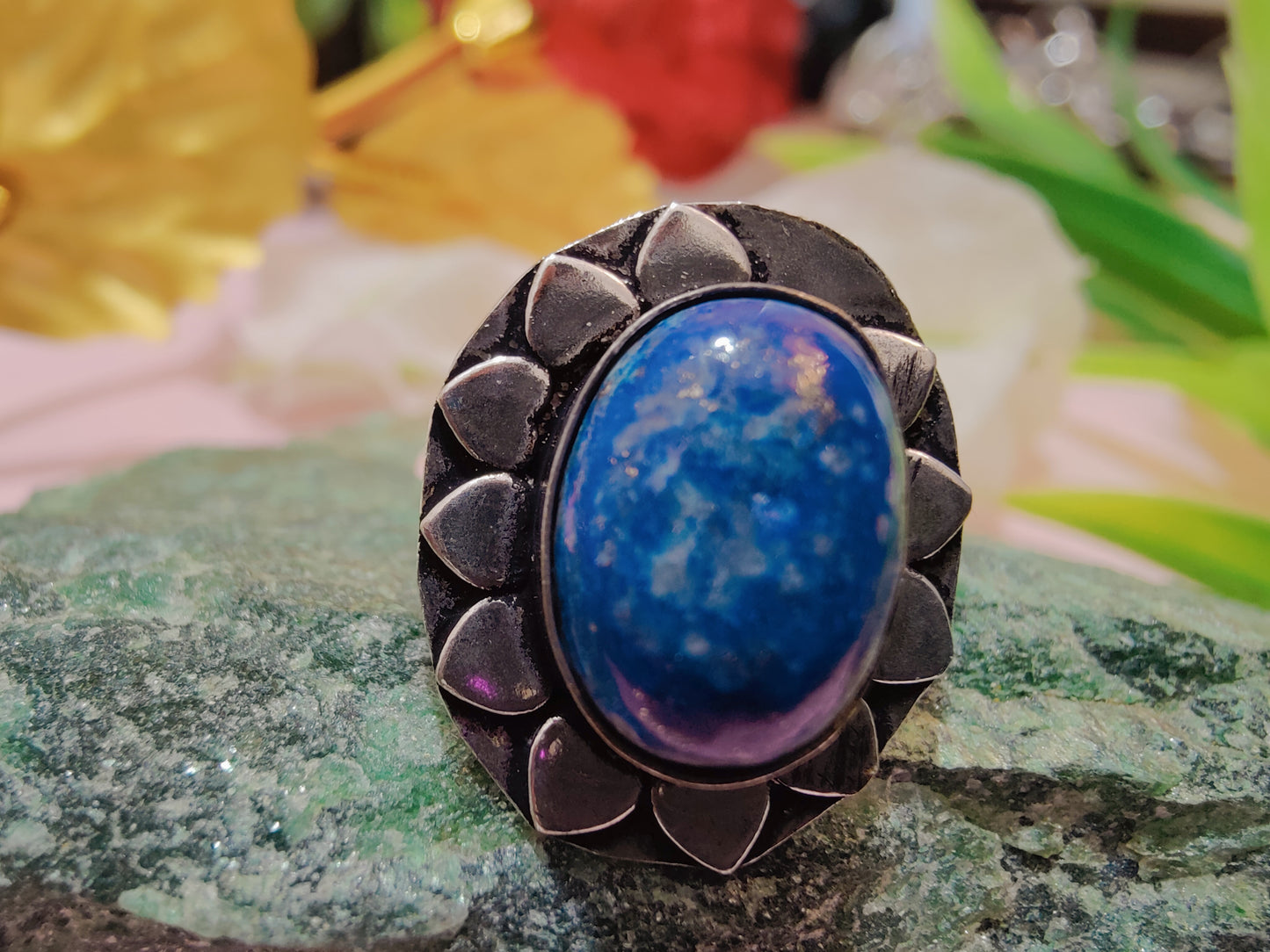 Lapis Lazuli Metal Ring