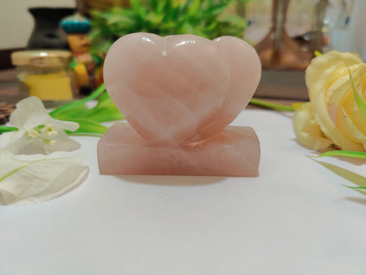 Rose Quartz Heart