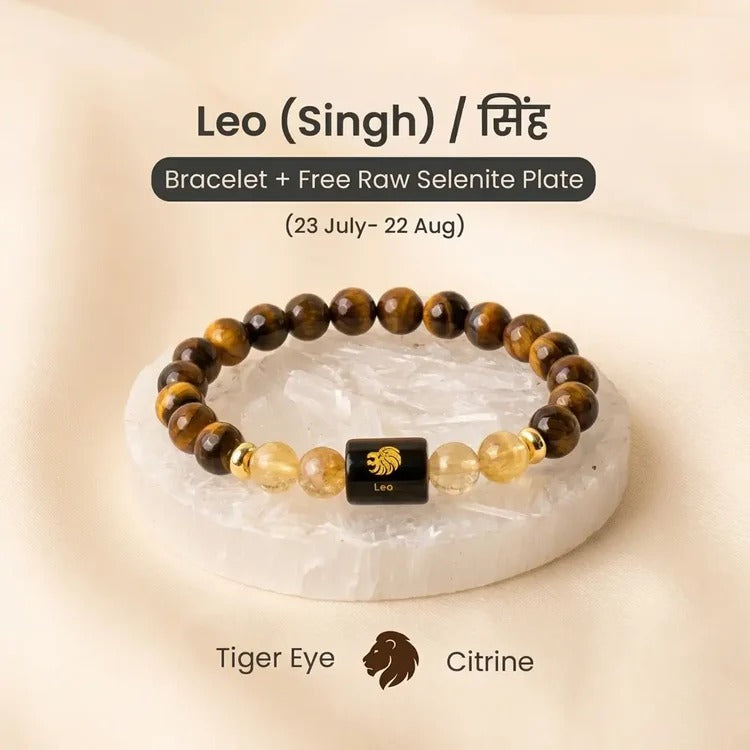 Zodiac Sign Healing Bracelets – Authentic Birthstone & Astrology Charm Bracelet for Positive Energy & Harmony