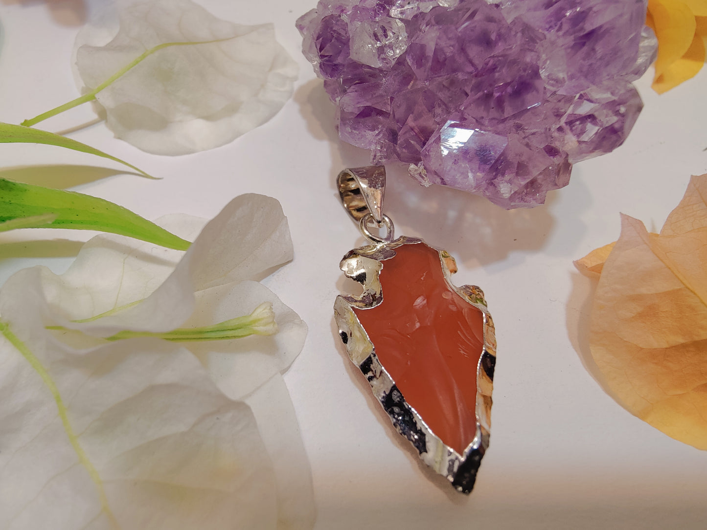 Crystal Arrow Head Pendant