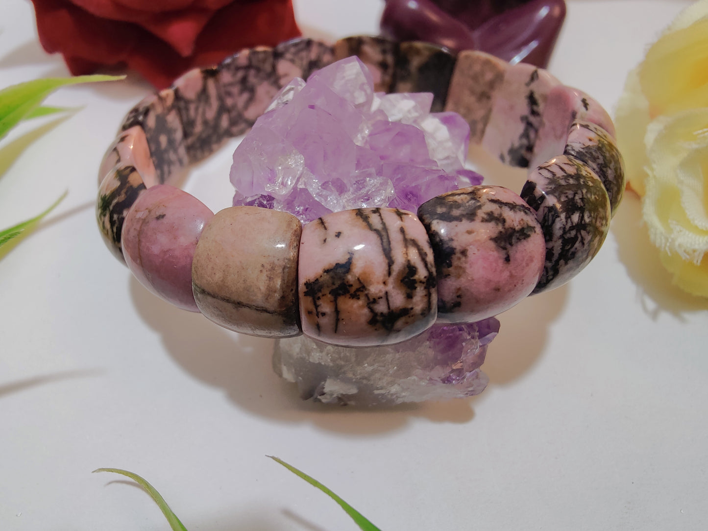 Rhodonite Faceted Bracelet