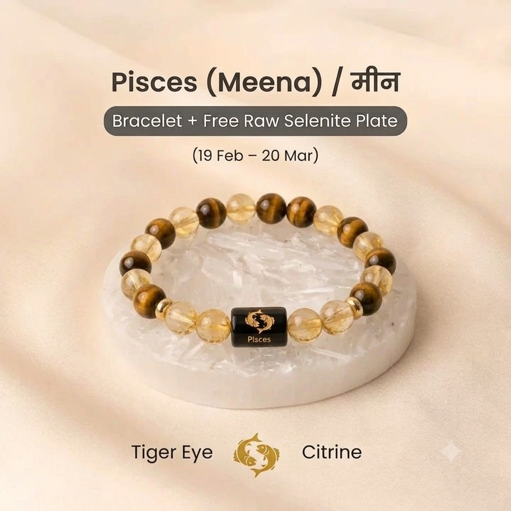 Zodiac Sign Healing Bracelets – Authentic Birthstone & Astrology Charm Bracelet for Positive Energy & Harmony