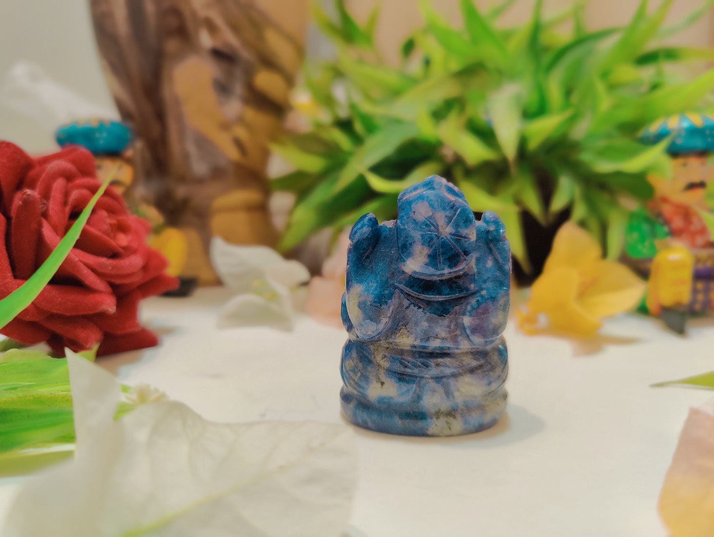 Sodalite Ganesha Idol