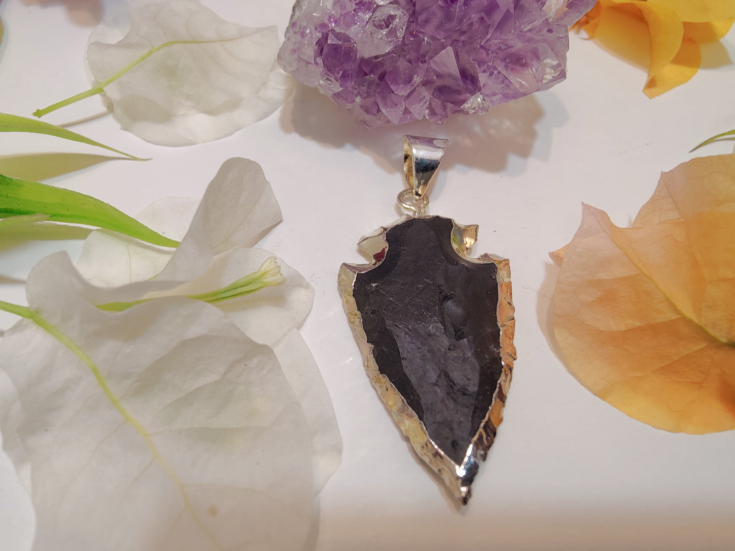 Crystal Arrow Head Pendant
