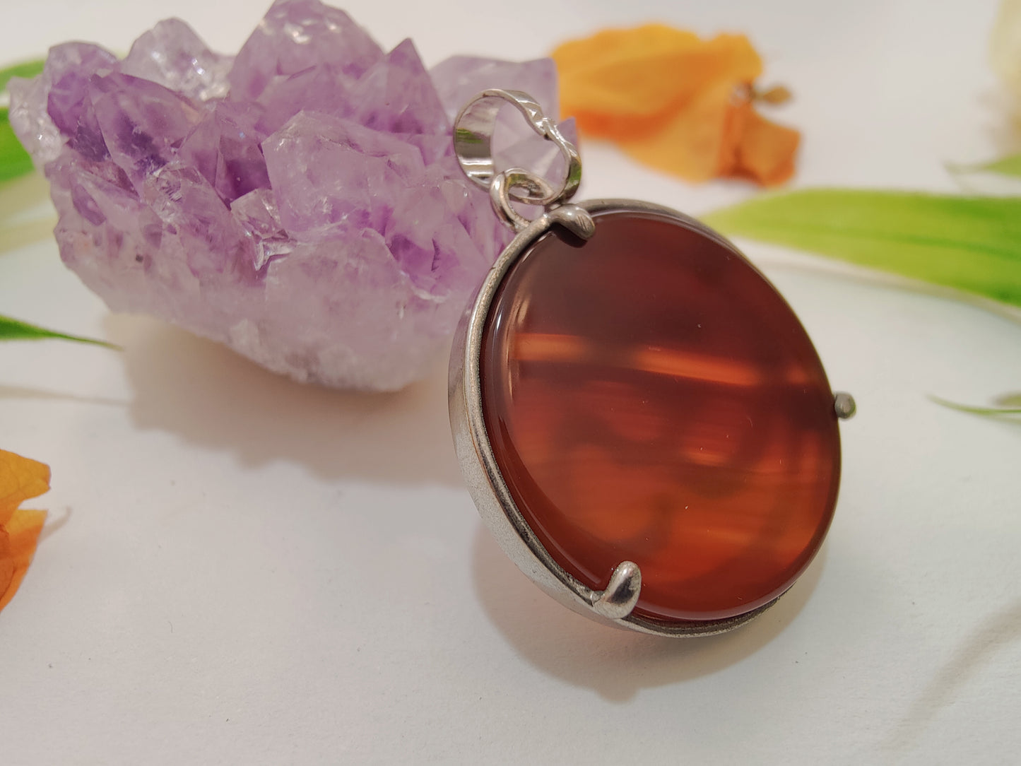 Hassonite Gomed Om Pendant