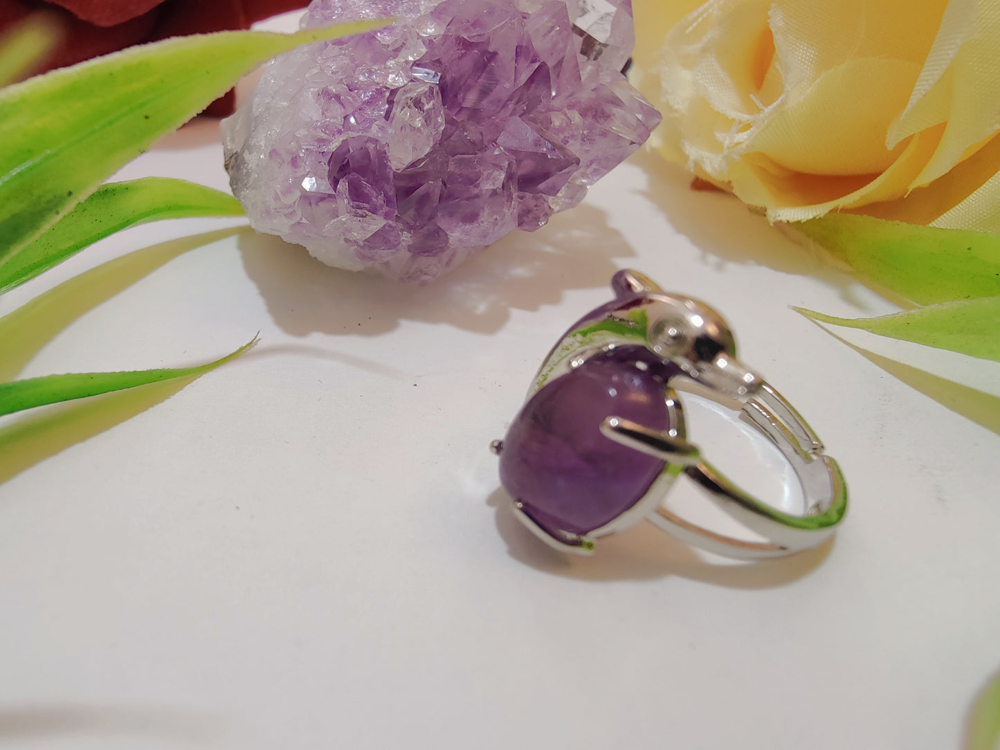 Fish Design Crystal Rings