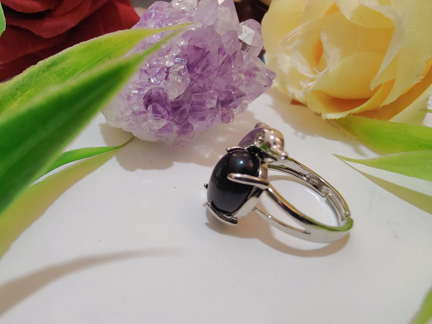 Fish Design Crystal Rings