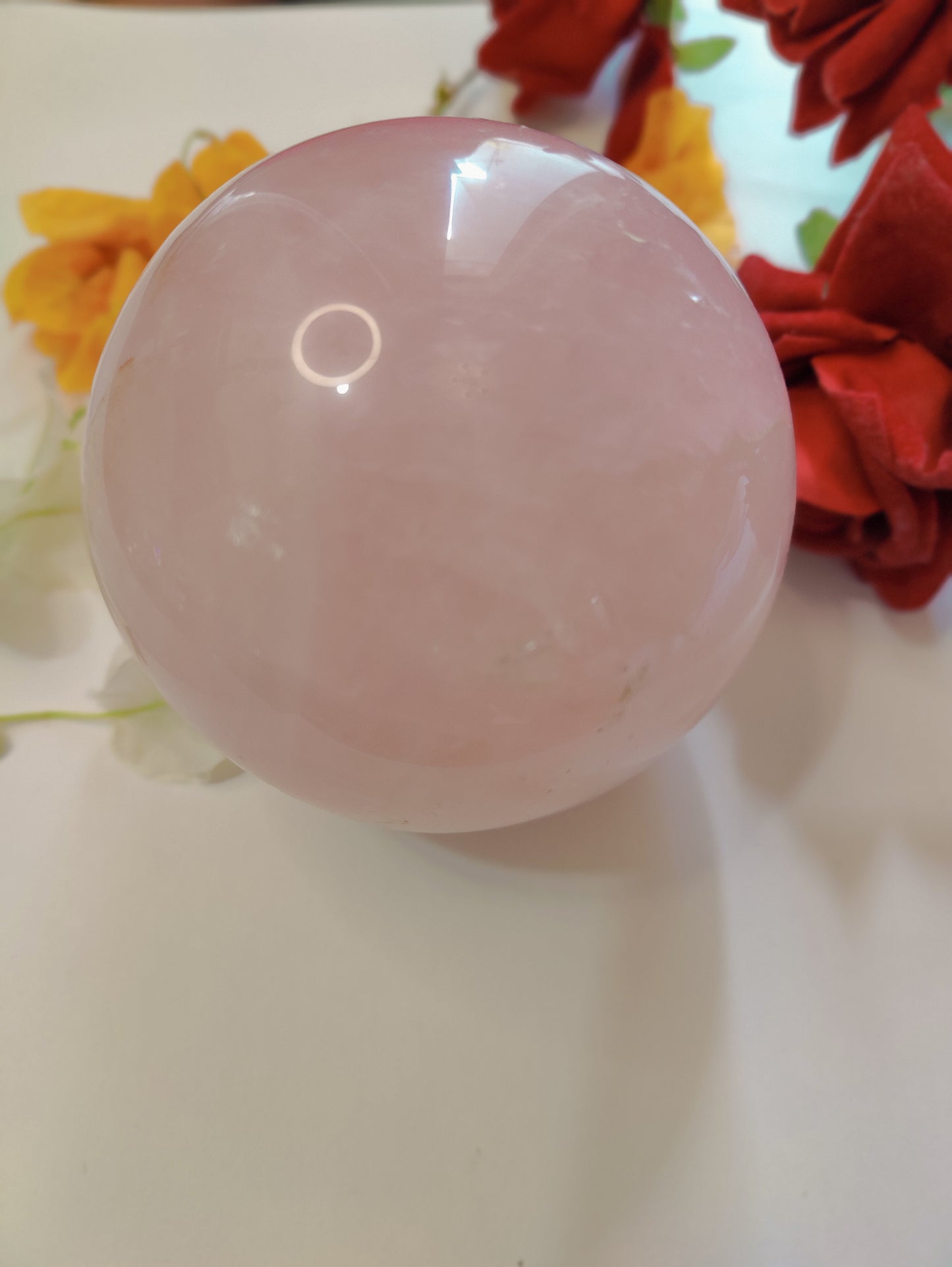 Rose quartz ball
