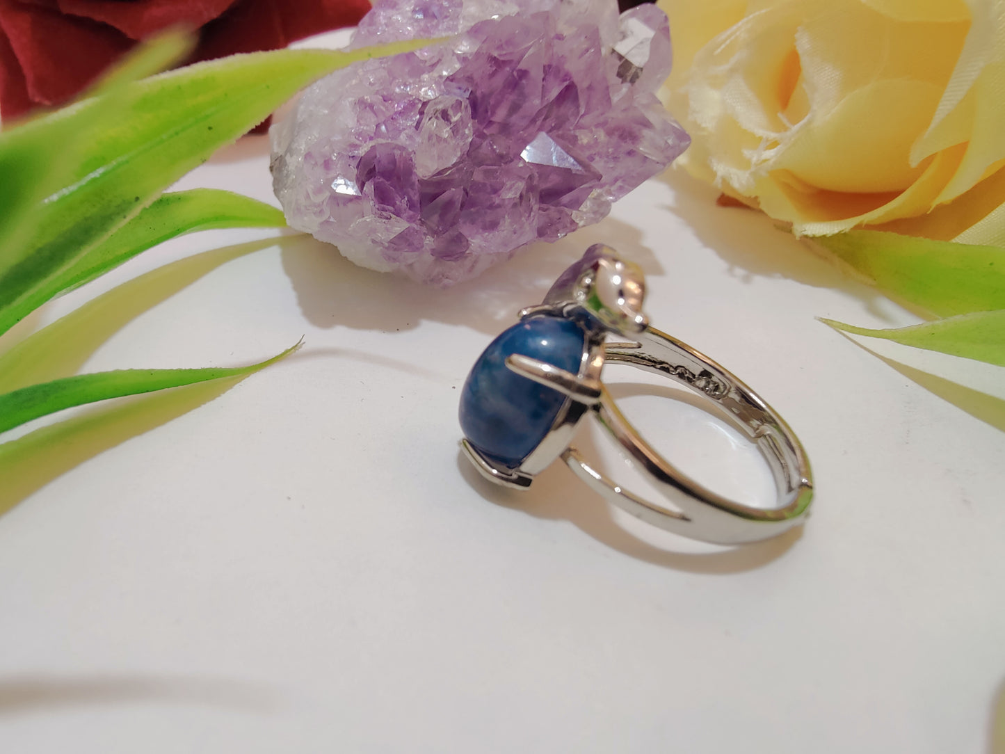 Fish Design Crystal Rings