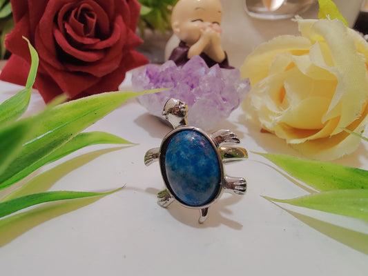 Lapis Lazuli Tortoise Shape Ring