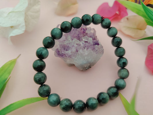 Gray Cats Eye Bracelet