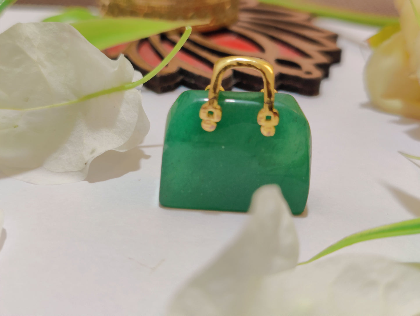Green Aventurine Handbag Pendant