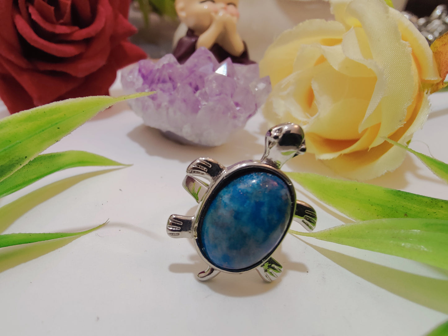 Lapis Lazuli Tortoise Shape Ring