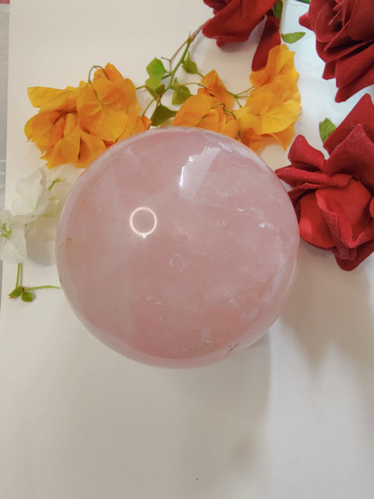 Rose quartz ball