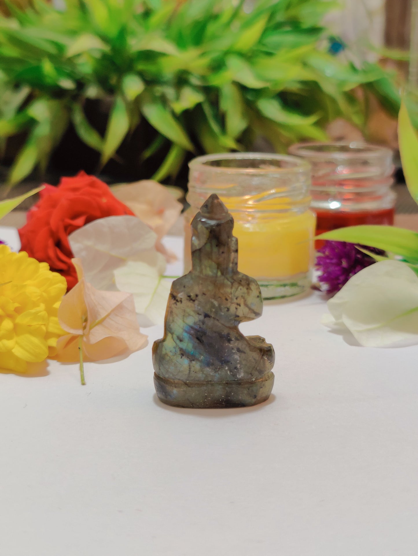 Labradorite Buddha Statue