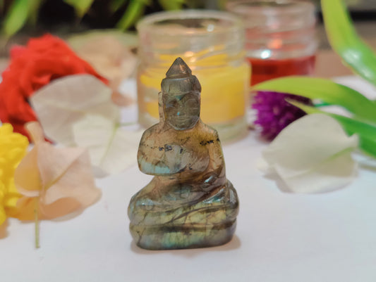 Labradorite Buddha Statue