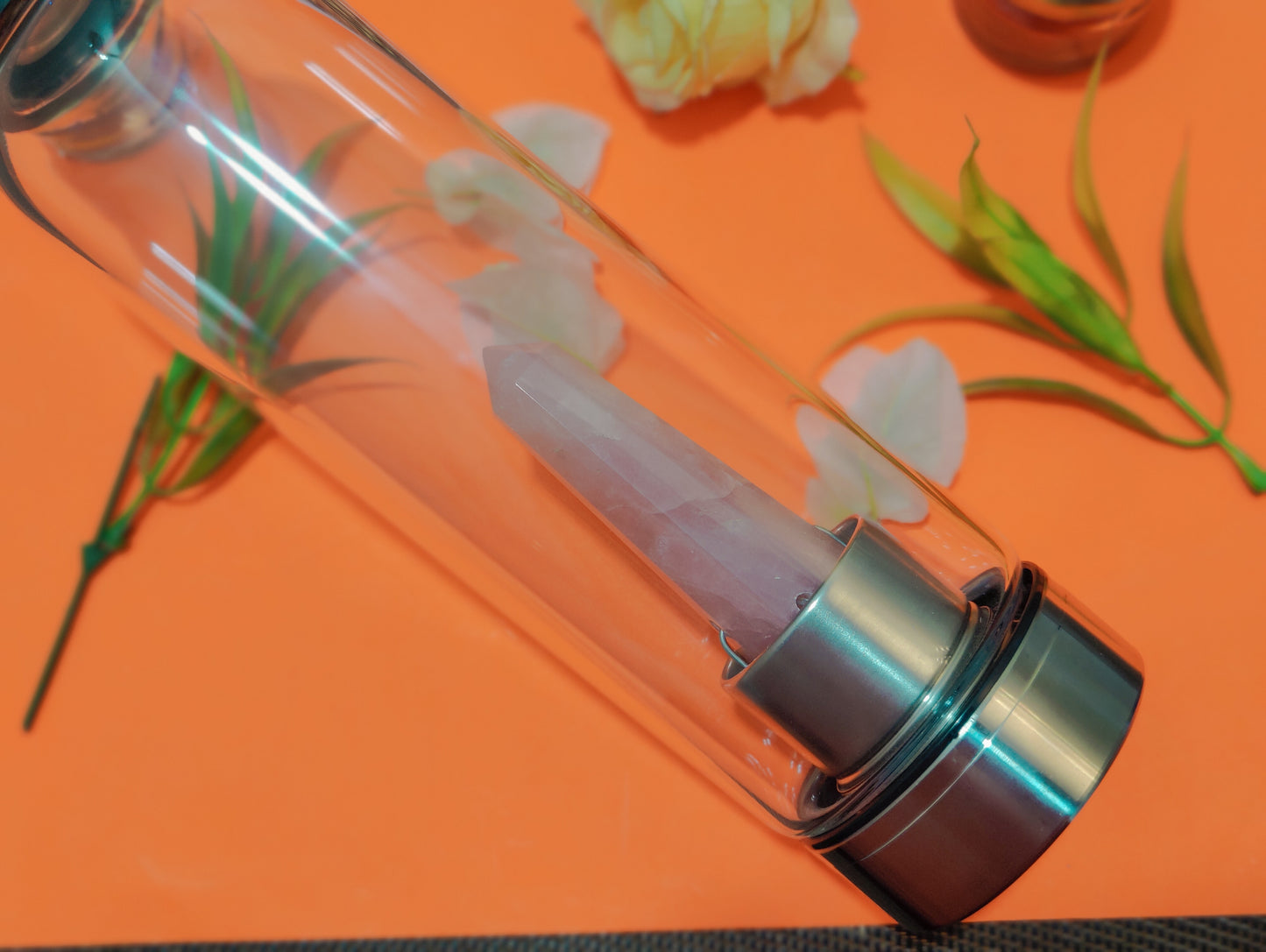 Rose Quartz Water Bottle