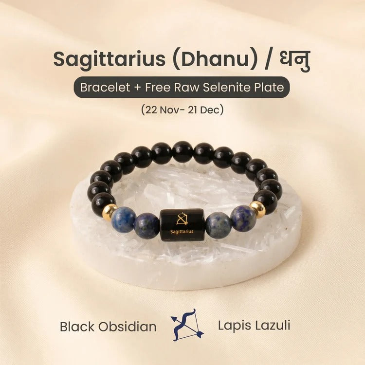 Zodiac Sign Healing Bracelets – Authentic Birthstone & Astrology Charm Bracelet for Positive Energy & Harmony