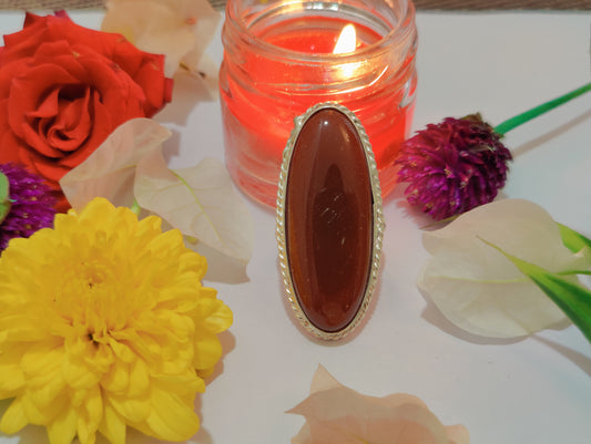 Crystal Ring - Orange